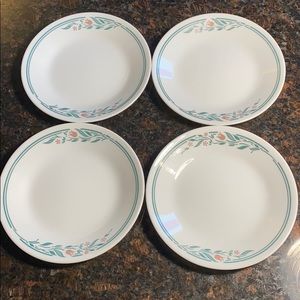 4 Corelle Rosemarie 6.75” Bread Plates